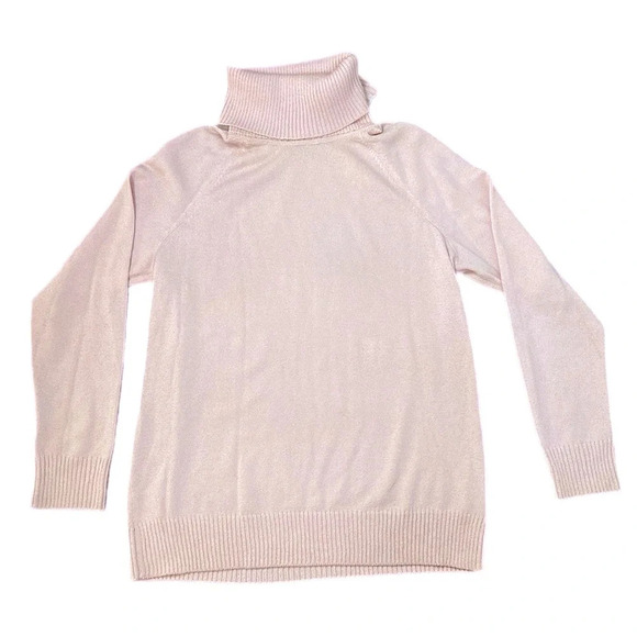 St. John Sport Wool Blend Pink Knit Turtleneck Sweater size Medium - Picture 10 of 11